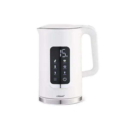 Fierbator de apa Maestro MR-024-WHITE, 1.7 l, 2200 W, Afisaj tactil, Ajustare temperatura (Alb)