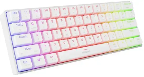Tastatura Genesis Thor 660 G2, Wireless 2.4GHz, Bluetooth, Wired, iluminare  RGB, Switch Gateron Red (Alb)
