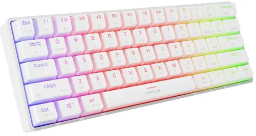 Tastatura Genesis Thor 660 G2, Wireless 2.4GHz, Bluetooth, Wired, iluminare  RGB, Switch Gateron Red (Alb)