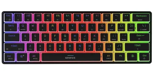 Tastatura Genesis Thor 660 G2, Wireless 2.4GHz, Bluetooth, Wired, iluminare RGB, Switch Gateron Red (Negru)