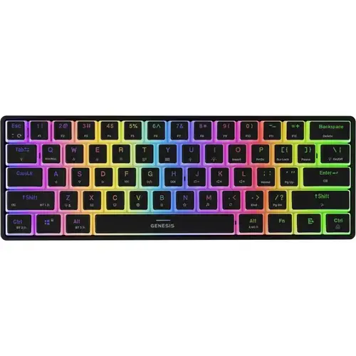 Tastatura Gaming Mecanica Genesis THOR 660 G2 RGB Gateron Red Switch, Bluetooth/USB, layout US (Negru)
