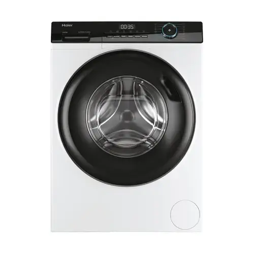 Masina de spalat rufe frontala Haier HW90-BP14939, Steam, 9 kg, 1400 rpm, Clasa A, Motor inverter BPM, 15 programe (Alb)