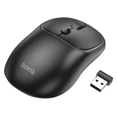 Mouse Wireless HOCO GM25, 1600 DPI (Negru)