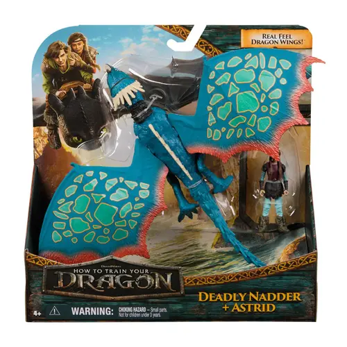 Set Dragon Deadly Nadder Si Figurina - Viking Astrid (Multicolor)