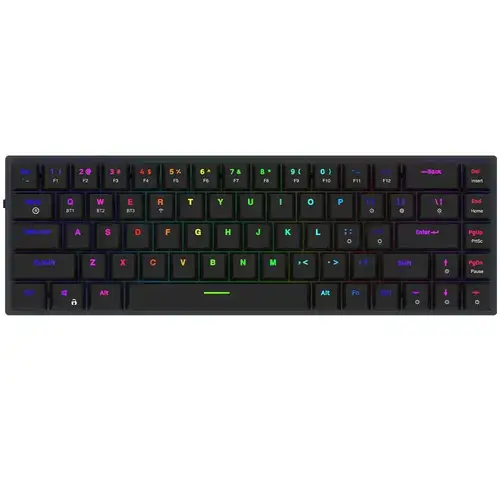 Tastatura AQIRYS Agena, Wireless 2.4 GHz, Bluetooth, USB (Negru)