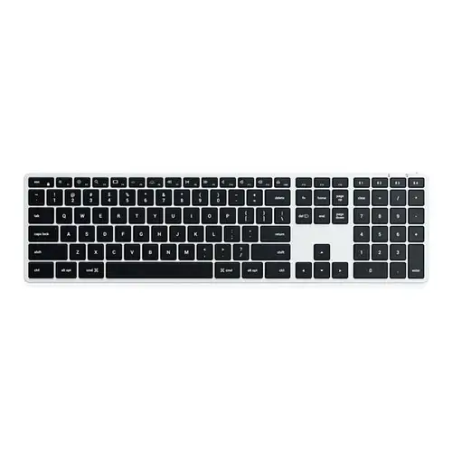 Tastatura  Satechi Slim X3, Bluetooth, Retroiluminata (Argintiu)