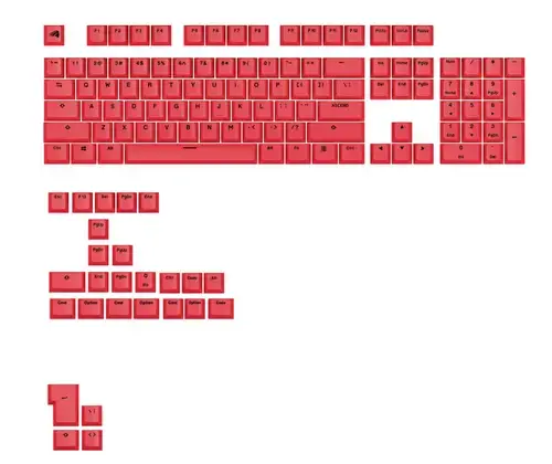 Kit taste pentru tastatura Glorious GAKC-577, compatibil cu modelele GMMK, US (Rosu)