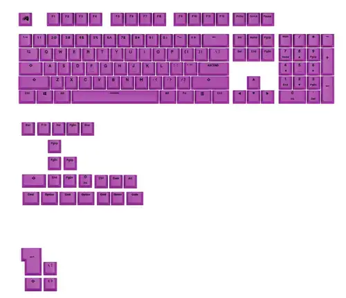 Kit taste pentru tastatura Glorious GAKC-574, compatibil cu modelele GMMK, US (Mov)