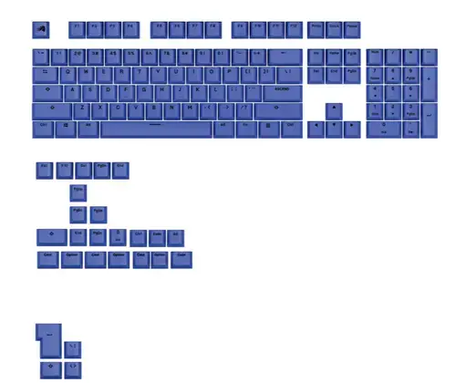 Kit taste pentru tastatura Glorious GAKC-575, compatibil cu modelele GMMK, US (Albastru)
