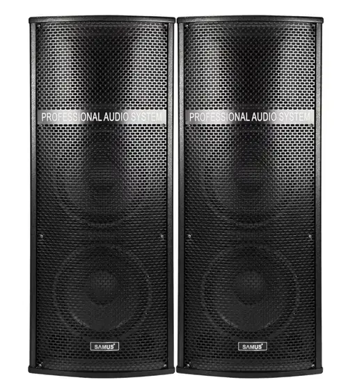 Set boxe audio Samus Twin Sound 22 Pro, Putere RMS 2×120 W / de iesire 2×250 W / PMPO 4000 W, Egalizatoare pe 7 benzi, Fm Radio, Bluetooth 5.0, 2 x Mufa intrare microfon (Negru)