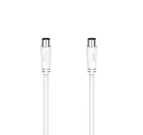 Cablu coaxial Hama 205050, 15m (Alb)