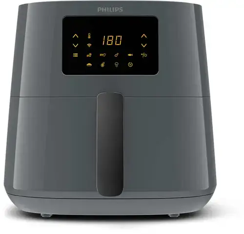 Friteuza cu aer cald Philips HD9280/60, 6.2 l, 1.2 kg, 2000 W, 7 programe, Ecran Tactil (Gri)