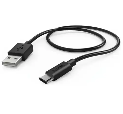 Cablu Hama 178385, 0.6m, USB-A/USB-C (Negru)