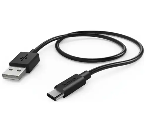 Cablu Hama 178385, 0.6m, USB-A/USB-C (Negru)
