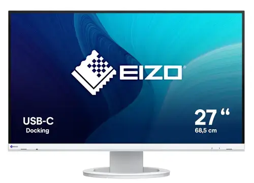 Monitor IPS LED EIZO 27inch EV2720S-WT, WQHD (2560 x 1440), HDMI, DisplayPort, Boxe, Pivot (Alb)