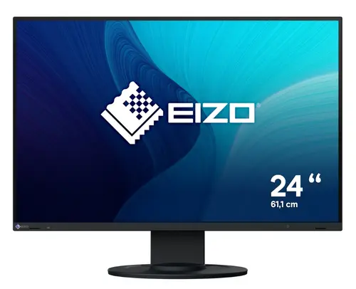 Monitor IPS LED 24.1inch EIZO EV2410R-BK, WUXGA (1920 x 1200), VGA, DVI, HDMI, DisplayPort, Boxe, Pivot (Negru)