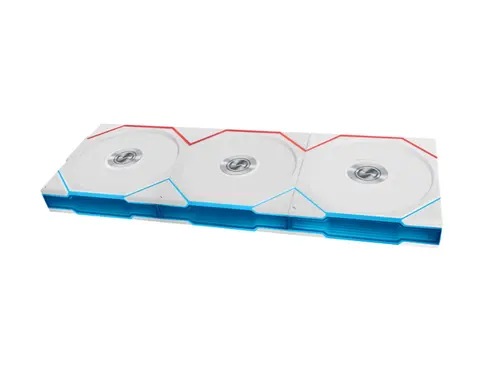 Set 3 ventilatoare Lian Li UNI FAN TL, ARGB, PWM, 120 mm (Alb)