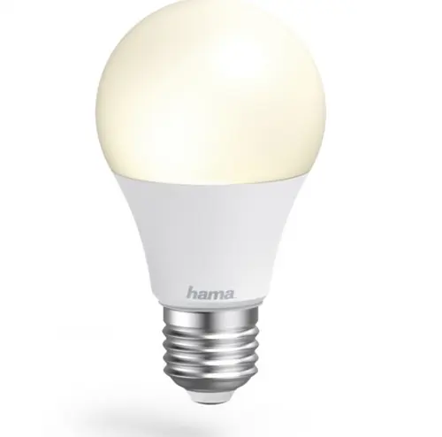 Bec Smart Hama 176600, LED, WLAN, E27, 9W, Voice Control, dimabil (Alb)