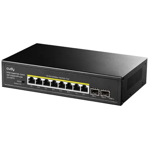 Switch CUDY GS1008PS2 Unmanaged Gigabit Ethernet (10/100/1000) Power over Ethernet (PoE), Negru