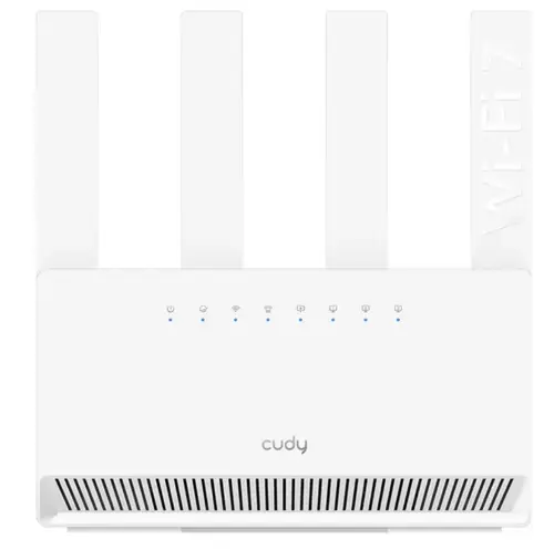 Router Wireless Cudy WR3600E, BE3600, Dual-Band, Wi-Fi 7, Quad-Core 2.0 GHz, 128MB/512MB Flash/RAM, Cudy Mesh (Alb)