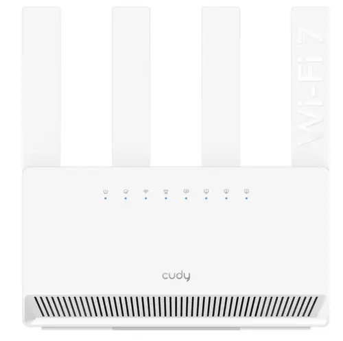 Router Wireless Cudy WR3600E, BE3600, Dual-Band, Wi-Fi 7, Quad-Core 2.0 GHz, 128MB/512MB Flash/RAM, Cudy Mesh (Alb)