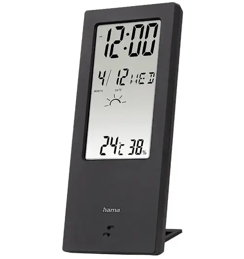 Termometru/Higrometru Hama TH-140, cu indicator meteorologic (Negru)
