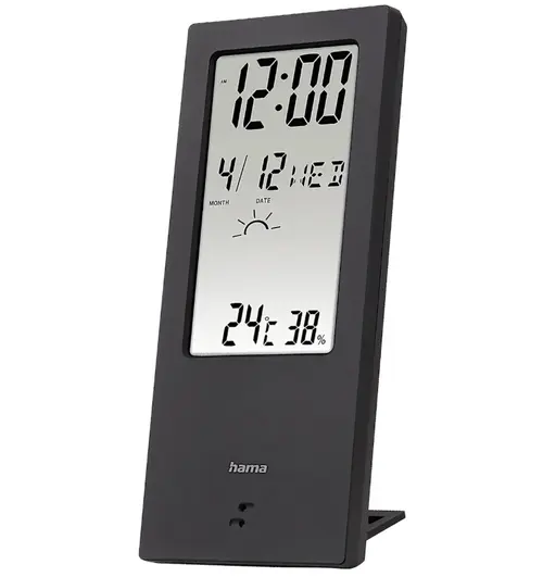 Termometru/Higrometru Hama TH-140, cu indicator meteorologic (Negru)