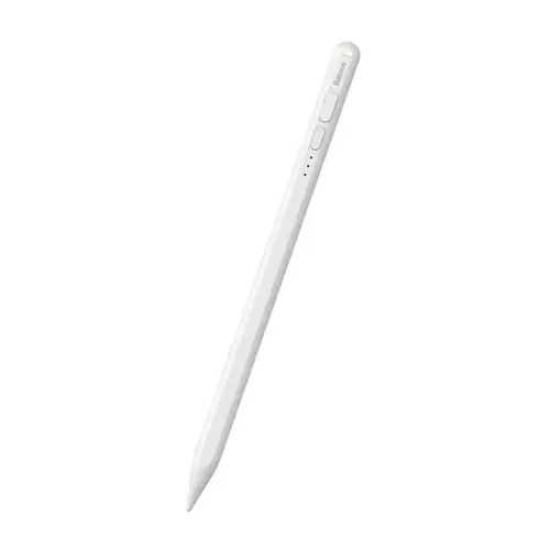 Stylus Pen Touch Pen Baseus Smooth Writing 2 Series SXBC060402 pentru Apple iPad, Versiune Activ (Alb)