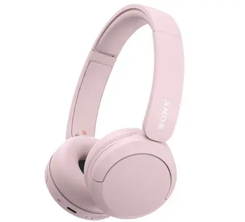 Casti Stereo Sony WH-CH520P, Wireless, Bluetooth, Microfon, Multipoint connection, Quick Charge, Autonomie 50 ore (Roz)