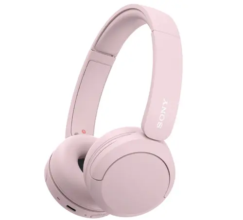 Casti Stereo Sony WH-CH520P, Wireless, Bluetooth, Microfon, Multipoint connection, Quick Charge, Autonomie 50 ore (Roz)
