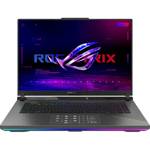 Laptop Gaming ASUS ROG Strix G16 G614FR (Procesor AMD Ryzen™ 9 9955HX (64M Cache, up to 5.40 GHz), 16inch 2.5K 240Hz, 16GB, 1TB SSD, NVIDIA GeForce RTX 5070 Ti @12GB,  Negru/Verde)