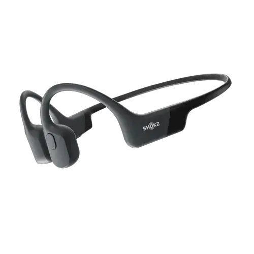 Casti alergare Shokz OpenRun, Bluetooth, Waterproof, Conductie Osoasa, USB-C (Negru)