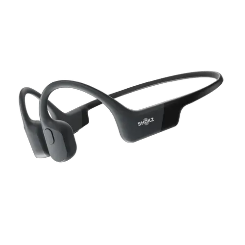 Casti alergare Shokz OpenRun, Bluetooth, Waterproof, Conductie Osoasa, USB-C (Negru)