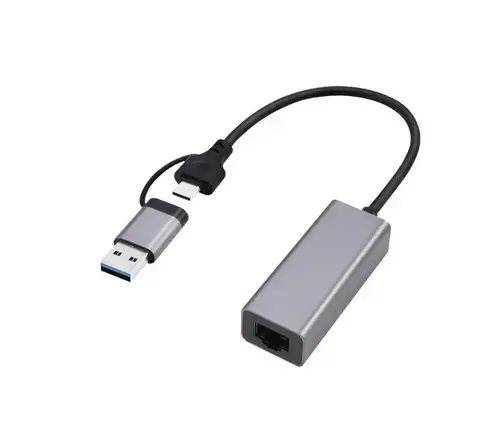 Adaptor retea GEMBIRD A-USB3AC-LAN2G-01, USB-A/USB Type-C