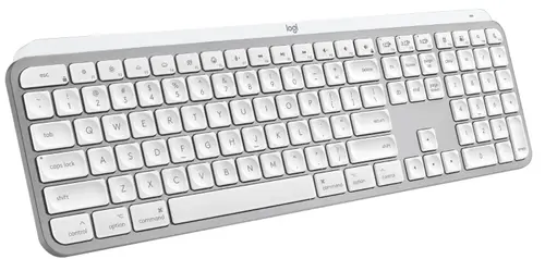 Tastatura Logitech MX Keys S pentru Mac, Bluetooth (Gri/Alb)