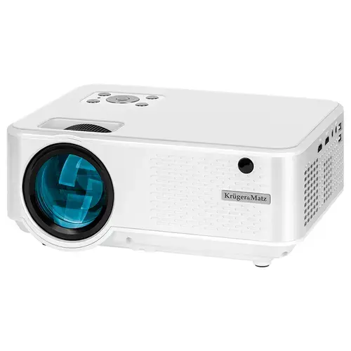 Videoproiector Kruger&Matz LED HOME V-LED20, 5000 lumeni, 1920x1080, HDMI/VGA, USB (Alb)