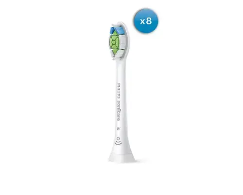Rezerve periuta de dinti electrica Philips Sonicare Optimal White HX6068/87, 8 bucati (Alb)