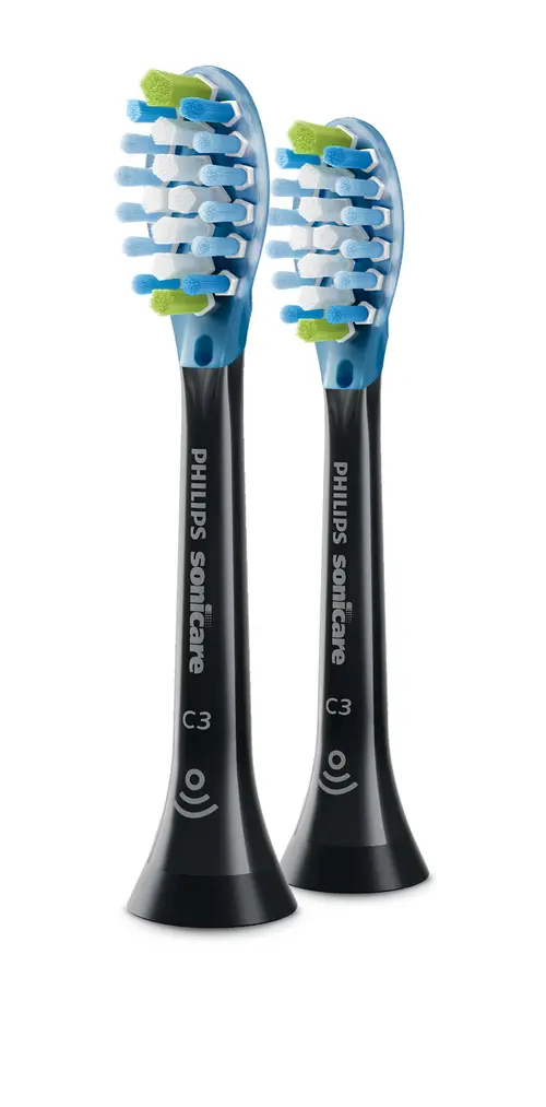 Rezerve periuta de dinti electrica Philips Sonicare Premium Plaque Defence HX9042/88, 2 bucati (Negru)