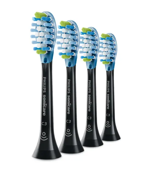 Rezerve periuta de dinti electrica Philips Sonicare Premium Plaque Defence HX9044/88, 4 bucati (Negru)