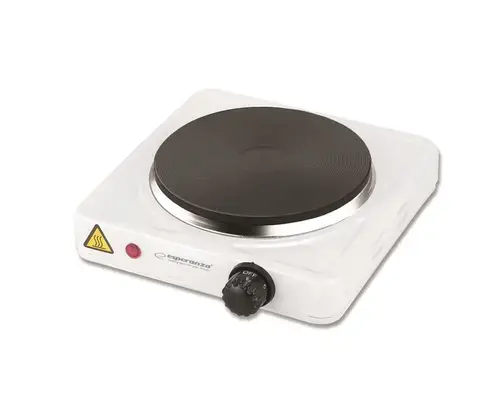 Plita electrica Esperanza EKH013W, 1000W, 15.5cm (Alb)