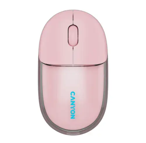 Mouse Canyon OnClick 24, Wireless, Bluetooth (Transparent/Roz)