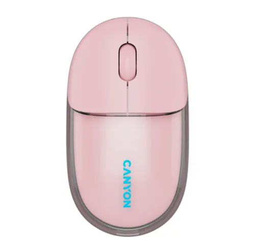 Mouse Canyon OnClick 24, Wireless, Bluetooth (Transparent/Roz)