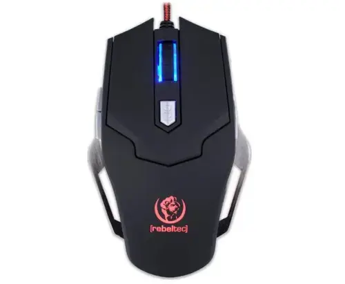 Mouse Gaming Rebeltec Falcon, Wired, USB, 2400 dpi (Negru)
