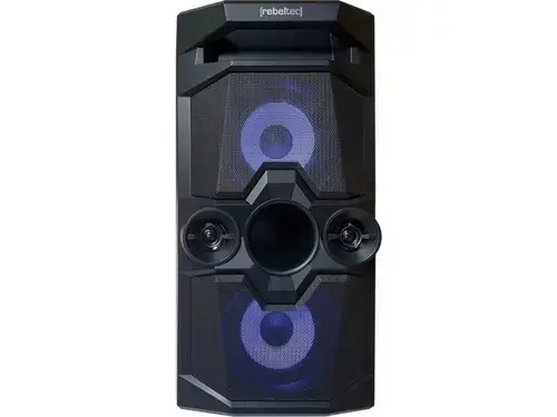 Boxa portabila karaoke Rebeltec SundBOX 480, Bluetooth, TWS, 50 W, 18 butoane multimedia, Autonomie 8-12 ore (Negru)