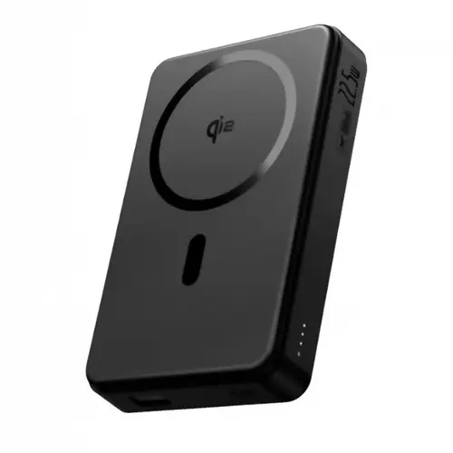 Baterie Externa Wireless Baseus Airpow2 Qi2 P10080000123-00, 10000mAh, USB-A/22.5W, USB-C/20W, QI/15W (Negru)