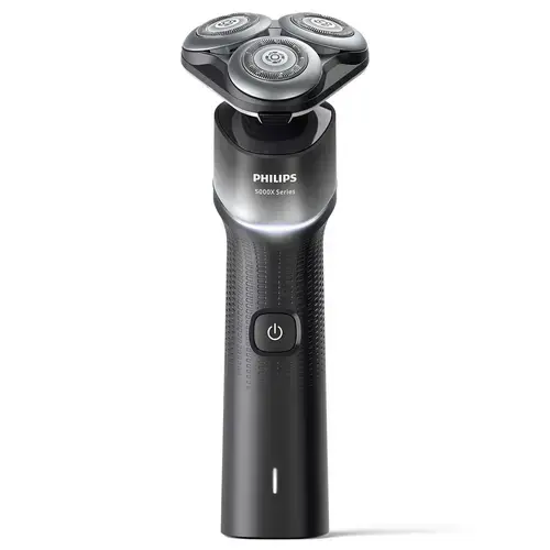 Aparat de ras electric Philips Seria 5000X Wet&Dry X5004/00, Autonomie 50 minute, 56.000 miscari pe minut, Capete flexibile 360 (Negru/Argintiu)
