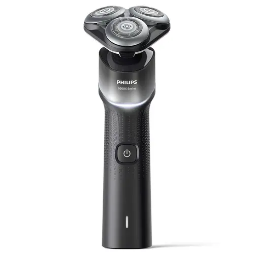 Aparat de ras electric Philips Seria 5000X Wet&Dry X5004/00, Autonomie 50 minute, 56.000 miscari pe minut, Capete flexibile 360 (Negru/Argintiu)