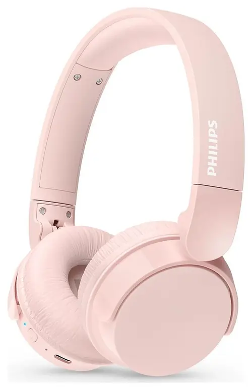 Casti Stereo Wireless Philips Seria 4000 TAH4209PK/00, Bluetooth, Autonomie 55 ore, Gestionare apeluri, Microfon (Roz)