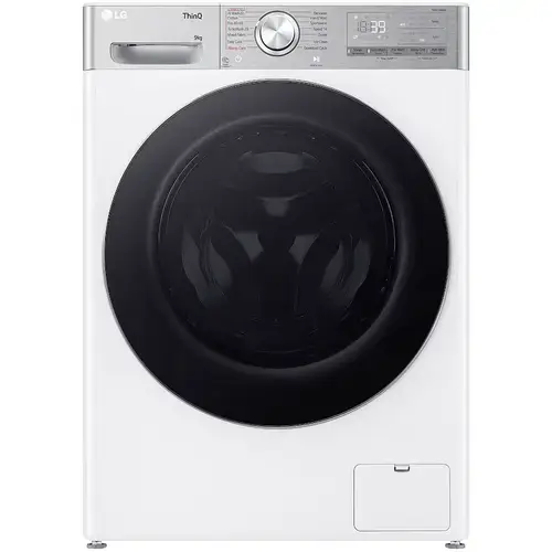 Masina de spalat rufe LG F2WR909P3W, 9 kg, 1200 rpm, Clasa A, Motor Direct Drive, Steam+, Smart Diagnosis (Alb)