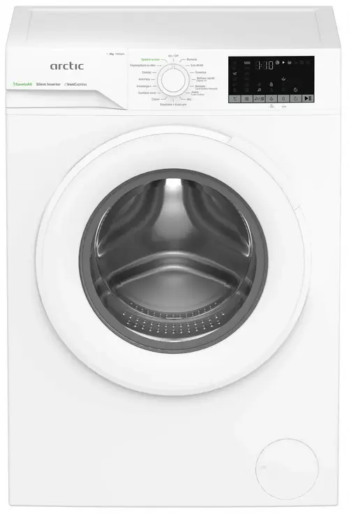 Masina de spalat rufe Arctic APLM2WFSU28211W, 8 kg, 1200 RPM, Clasa A, Silent Inverter, ExtraSteam, IronExpress, Steam, WaterMode, Add-In (Alb)